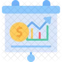 Presentation Increase Dollar Icon