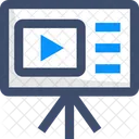 Presentation And Video Presentation Video Icon