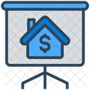 Real Estate Building Presentation Board Icon