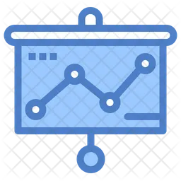 프레젠테이션 차트  아이콘