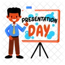 Presentation Day Student Board Icon