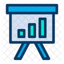 Bar Graph Report Meeting Icon