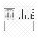 Presentation Board Bar Chart Icon