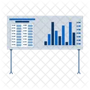 Presentation Board Bar Chart Icon