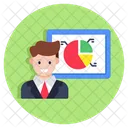 Presentation Business Analytics Infographic Icon