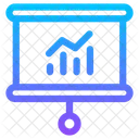 Presentation Projector Screen Data Icon