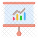 Presentation Projector Screen Data Icon