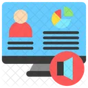 Slides Lesson Digital Icon