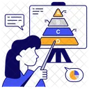 Presentation Graphical Representation Taxonomy Pyramid Icon