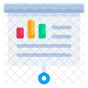 Presentation Slide Statistics Icon