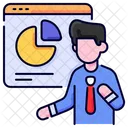 Presentation Business Man Icon
