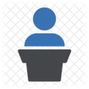 Presentation Speaker Man Icon