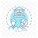 Evidence Presentation Us Supreme Court Building Justice Criminal Icon