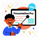 Presentation Pro Explaining Overview Icon