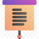 Screen Presentation Speech Icon