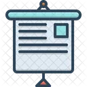 Presentation Display Demonstration Icon