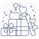Caixas De Presente Caixas Pacote Embrulhado Ícone