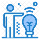 Presenting Idea Business Idea Man Icon