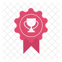 Presenting pink trophy  Icon