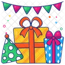 Gift Boxes Cartons Wrapped Package Icon