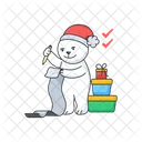 Gift List Presents List Christmas Gifts Icon