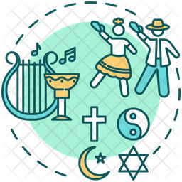 Preserving culture Icon - Download in Colored Outline Style