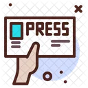 Press Press Card Newspaper Icon