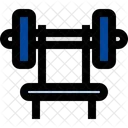 Press Bench Fitness Barbell Icon