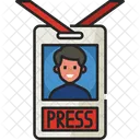 Press Card Id Card Journalist Card Icon
