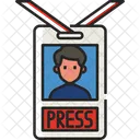 Press Card Id Card Journalist Card Icon