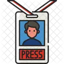 Press Card Id Card Journalist Card Icon