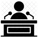 Public Speaking Political Speech Candidate Speech Icon