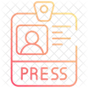 Press id card  Icon