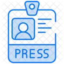 Press Id Card Press Card Press Id Icon