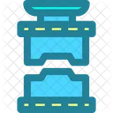 Power Press Machine Factory Industry Icon