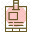 Press Pass Media Credential Press Access Icon