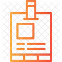 Press Pass Media Credential Press Access Icon
