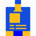Press Pass Media Credential Press Access Icon
