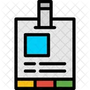 Press Pass Media Credential Press Access Icon