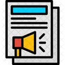 Press Release Media Statement Official Announcement Icon