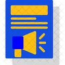 Press Release Media Statement Official Announcement Icon