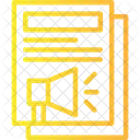 Press Release Media Statement Official Announcement Icon