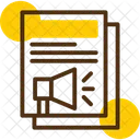 Press Release Media Statement Official Announcement Icon