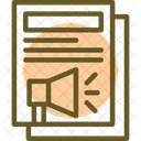 Press Release Media Statement Official Announcement Icon