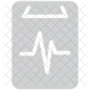 Presse Papiers Electrocardiogramme Ligne De Vie Icon