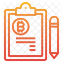 Presse-papiers Bitcoin  Icône