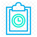 Presse-papiers d'horloge  Icône