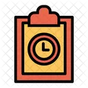 Presse-papiers d'horloge  Icône