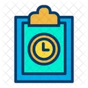 Presse-papiers d'horloge  Icône