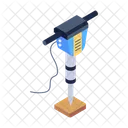 Pressluftbohrer Presslufthammer Gesteinsbohrer Symbol